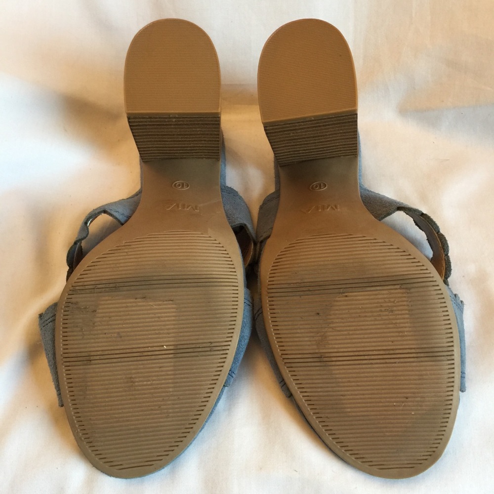 Mia Roselyn Blue Suede Sandal - Picture 6 of 6